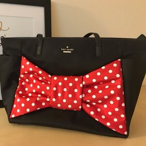 kate spade Disney Minnie Mouse Bow Diaper Bag